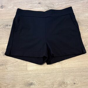 Rachel Zoe Black High-Rise Knit Pull-On Shorts
